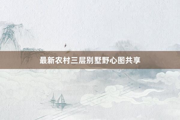 最新农村三层别墅野心图共享